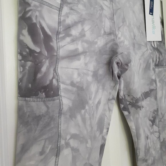NWT MARIKA Cyndi Marbled Printed High Waisted Ankle Leggings Size Large - Picture 5 of 15
